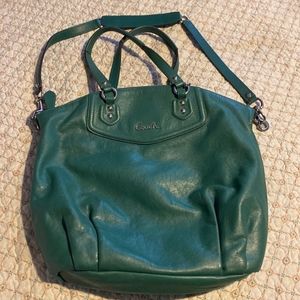 Coach Purse E1371-F23684 Ashley Turquoise Leather